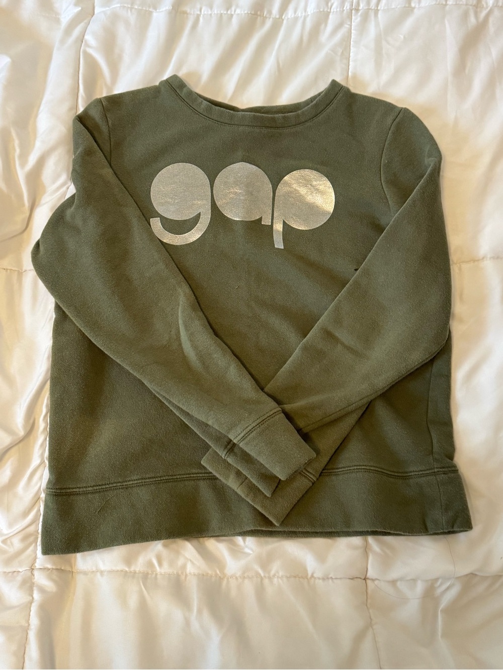GAP Olive Green Crewneck Sweatshirt for girls